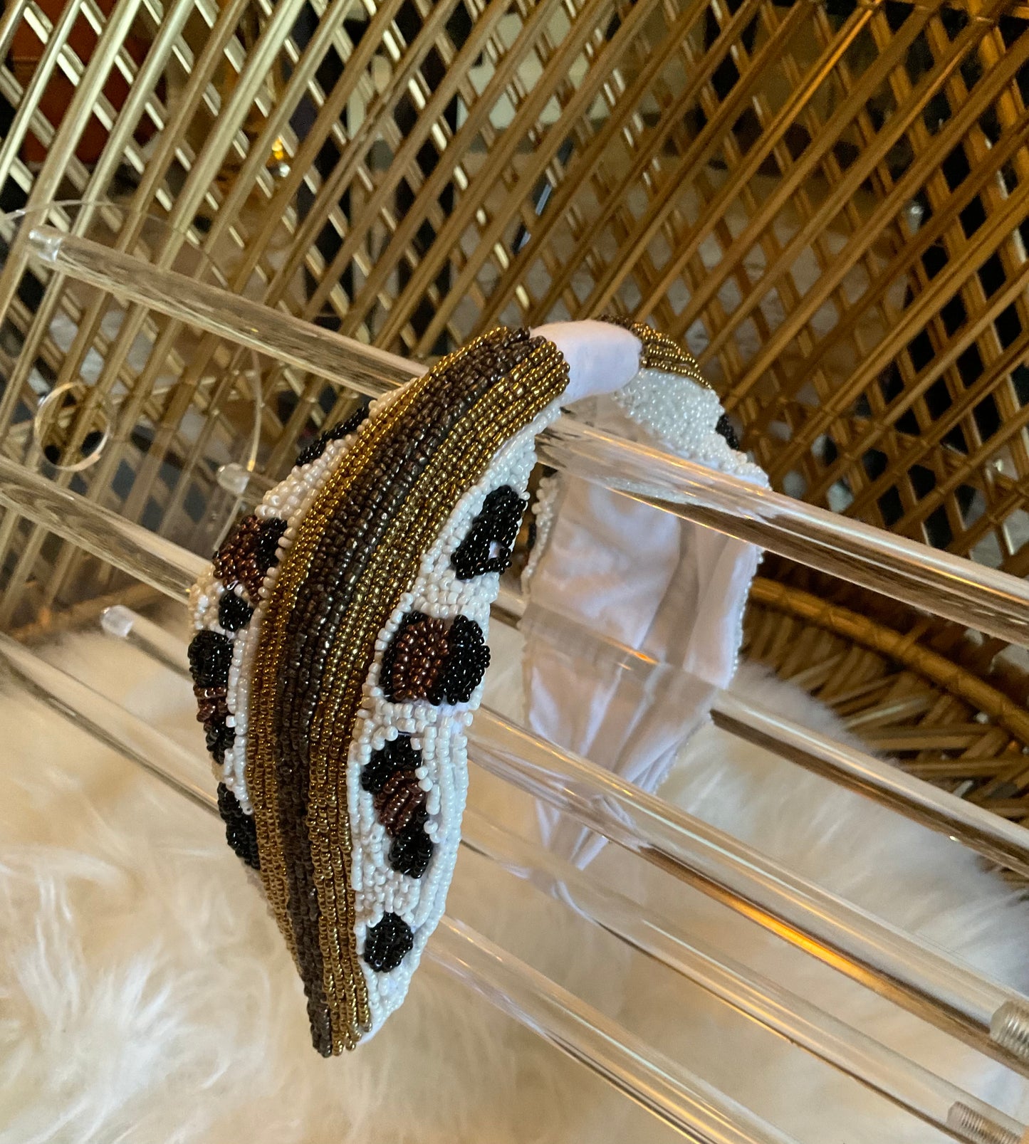 Striped Leopard Headband