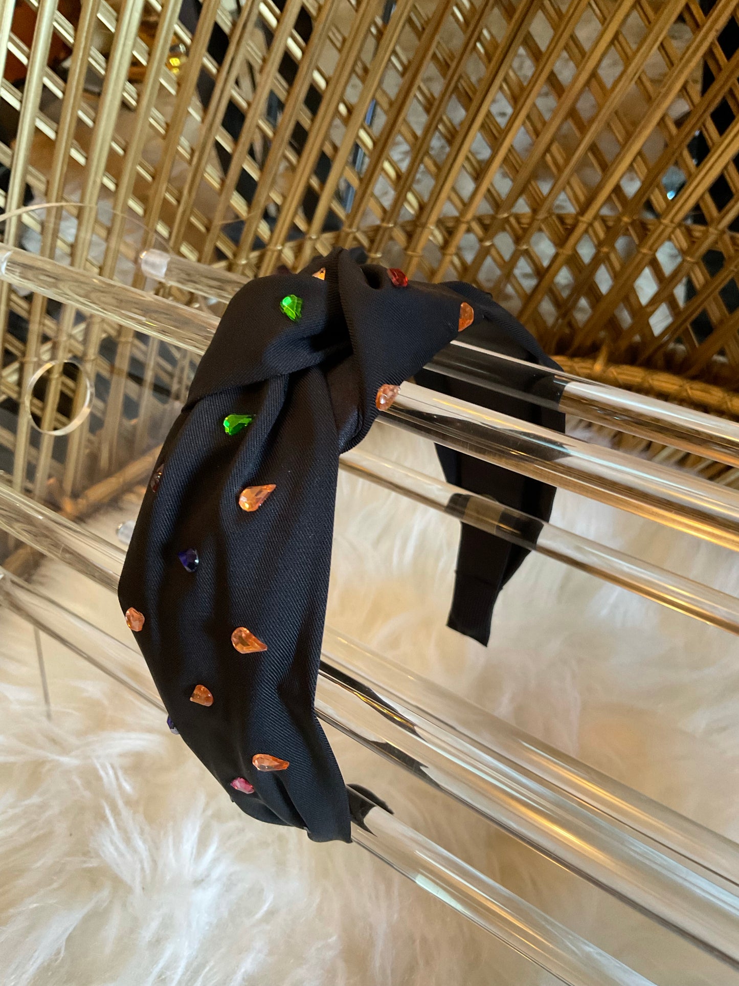 Black Multicolor Headband