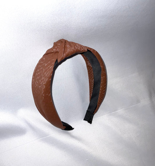 Brown Python Headband