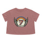 Rainbow 7 Women's Flowy Cropped Tee