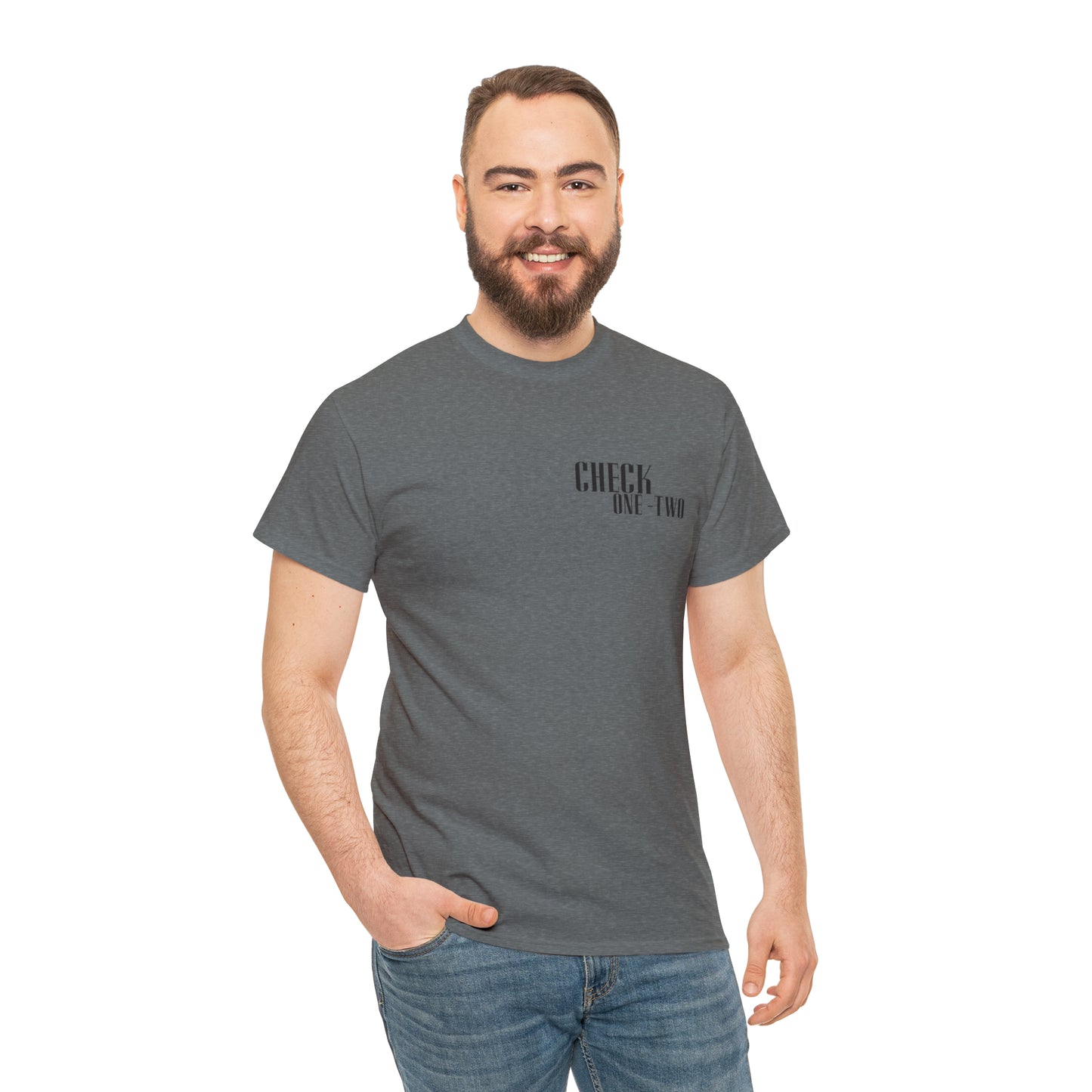 CHECK ONE TWO Heavy Cotton Tee
