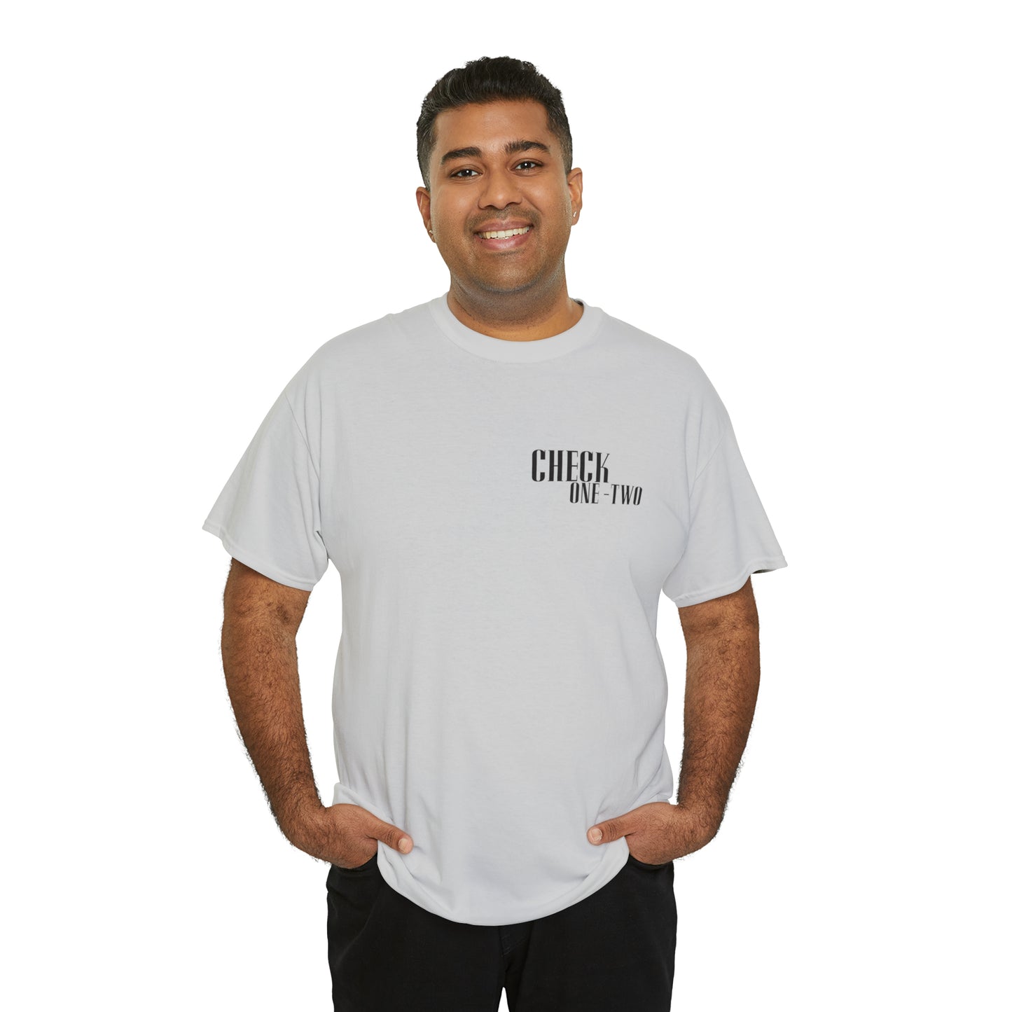CHECK ONE TWO Heavy Cotton Tee