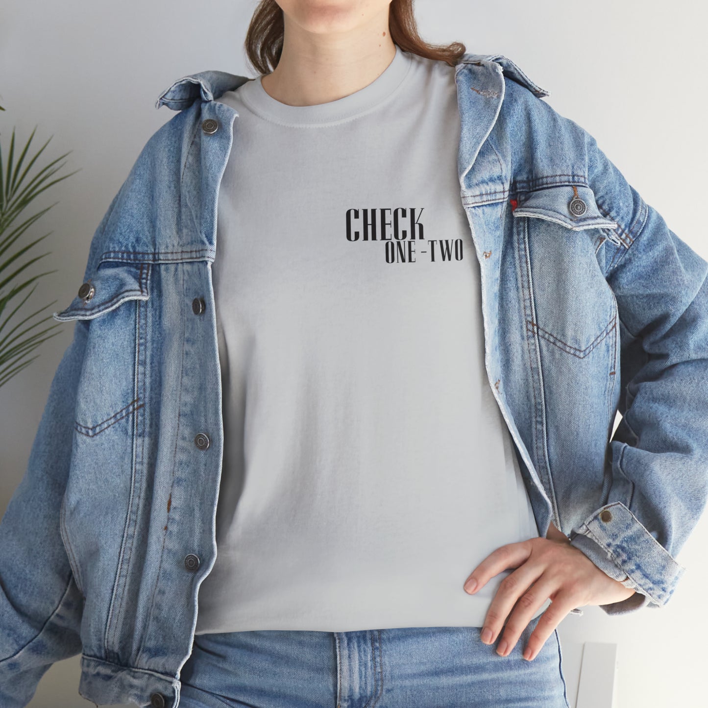 CHECK ONE TWO Heavy Cotton Tee