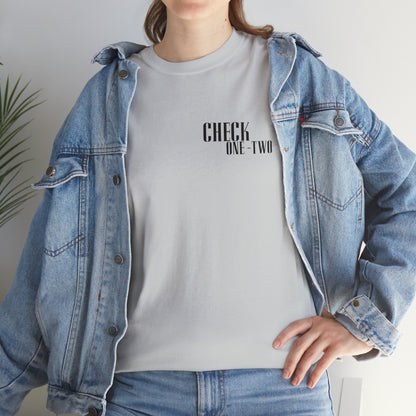 CHECK ONE TWO Heavy Cotton Tee