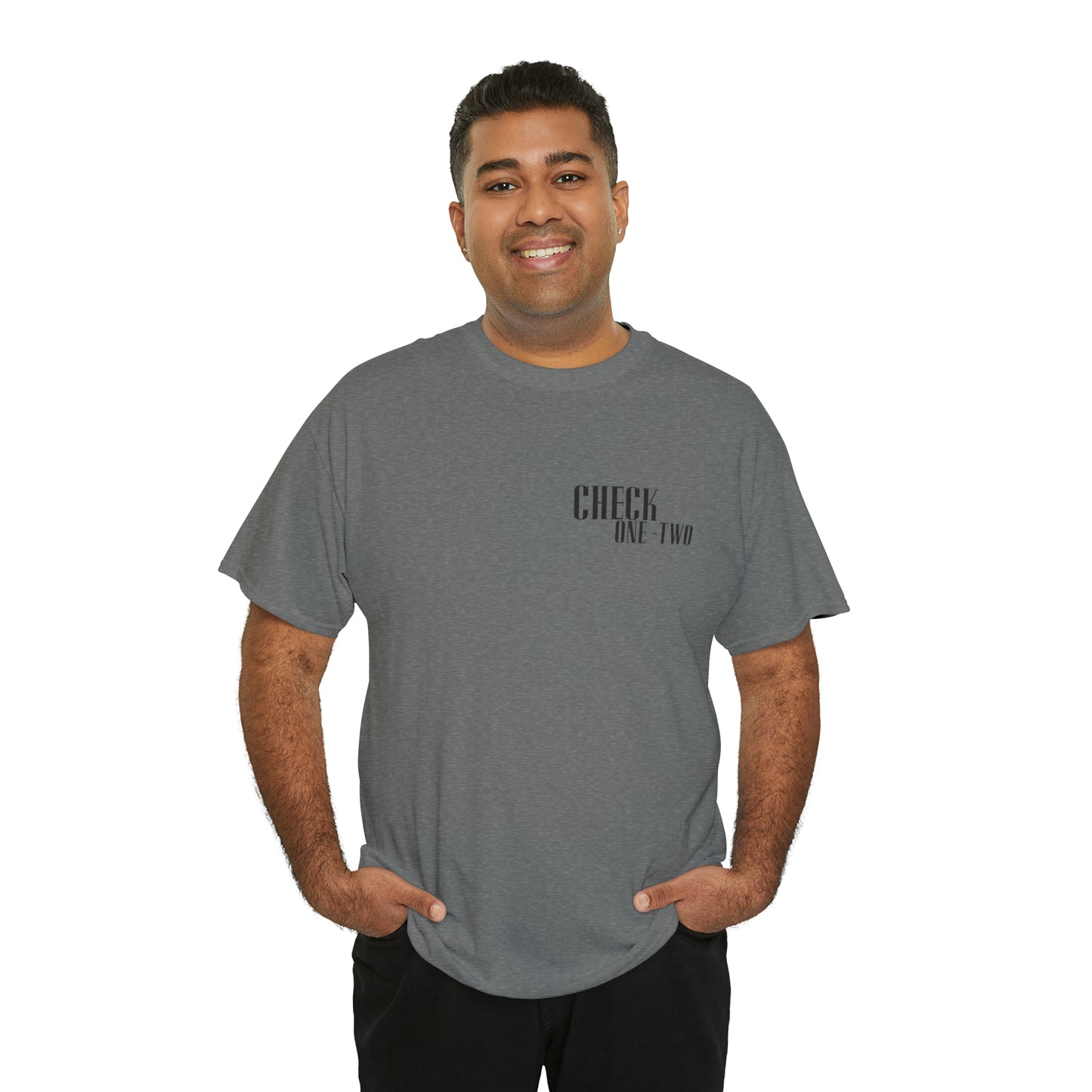 CHECK ONE TWO Heavy Cotton Tee