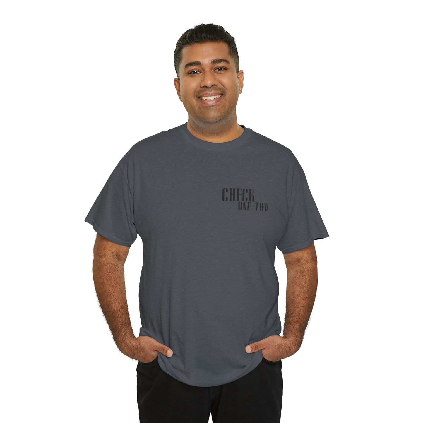 CHECK ONE TWO Heavy Cotton Tee