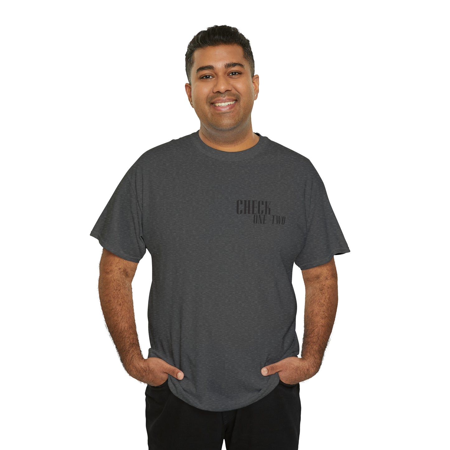 CHECK ONE TWO Heavy Cotton Tee