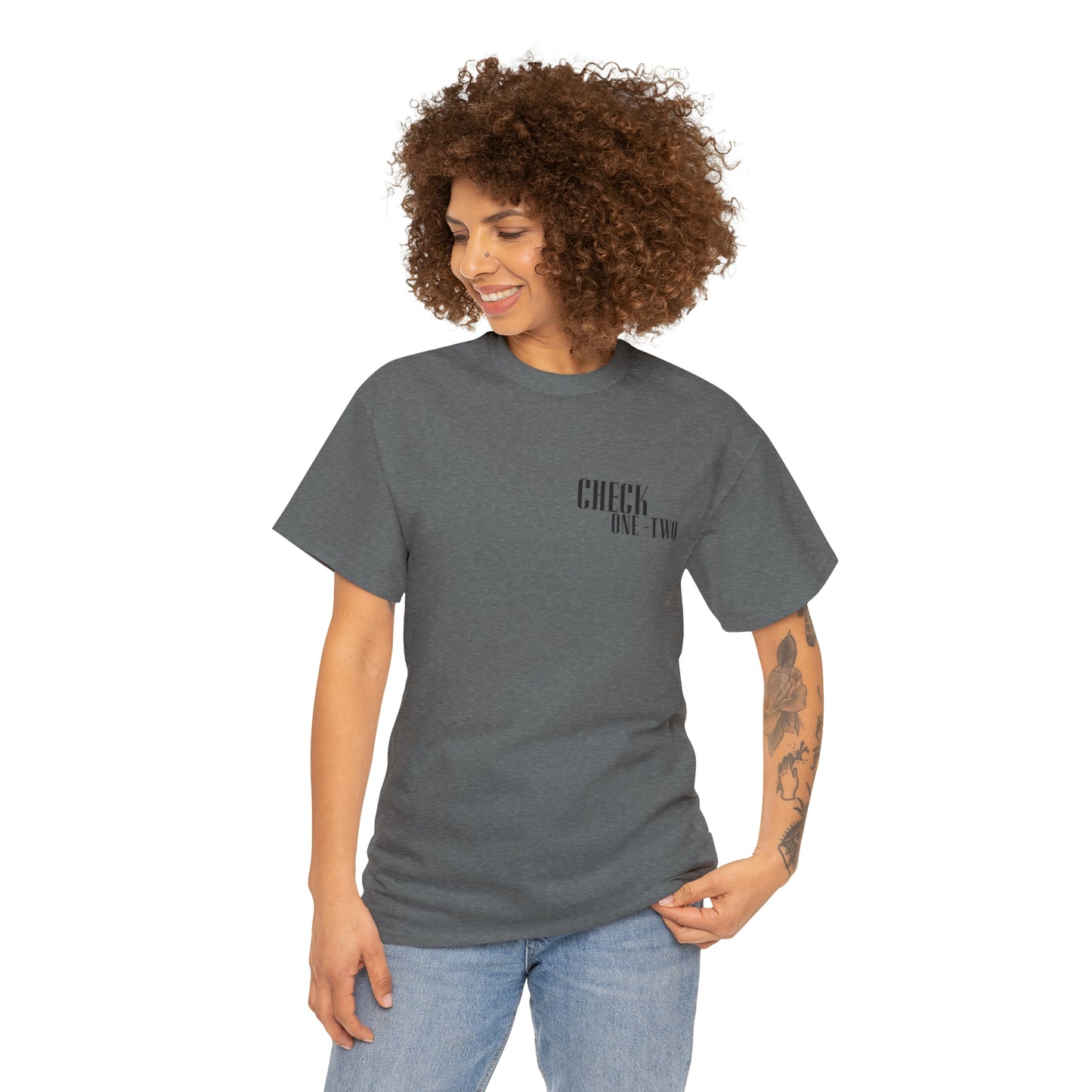 CHECK ONE TWO Heavy Cotton Tee