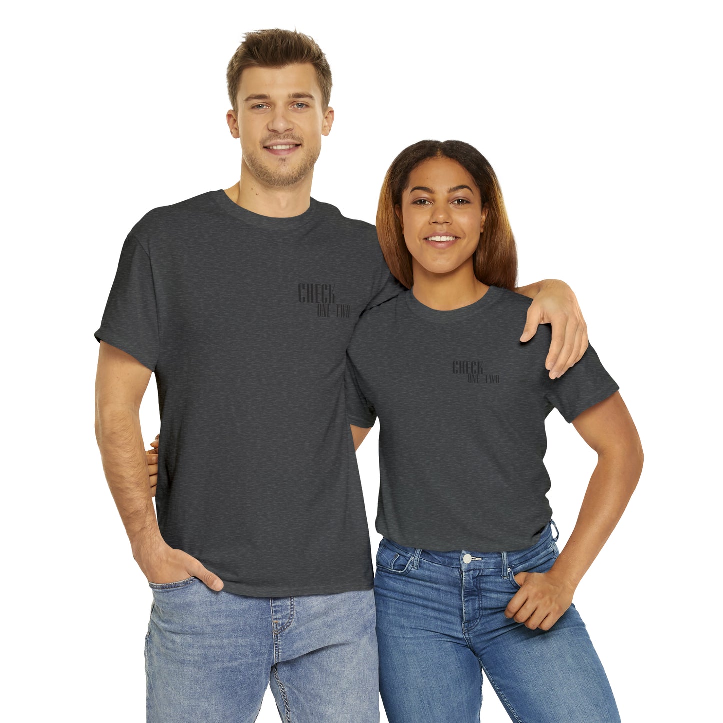 CHECK ONE TWO Heavy Cotton Tee