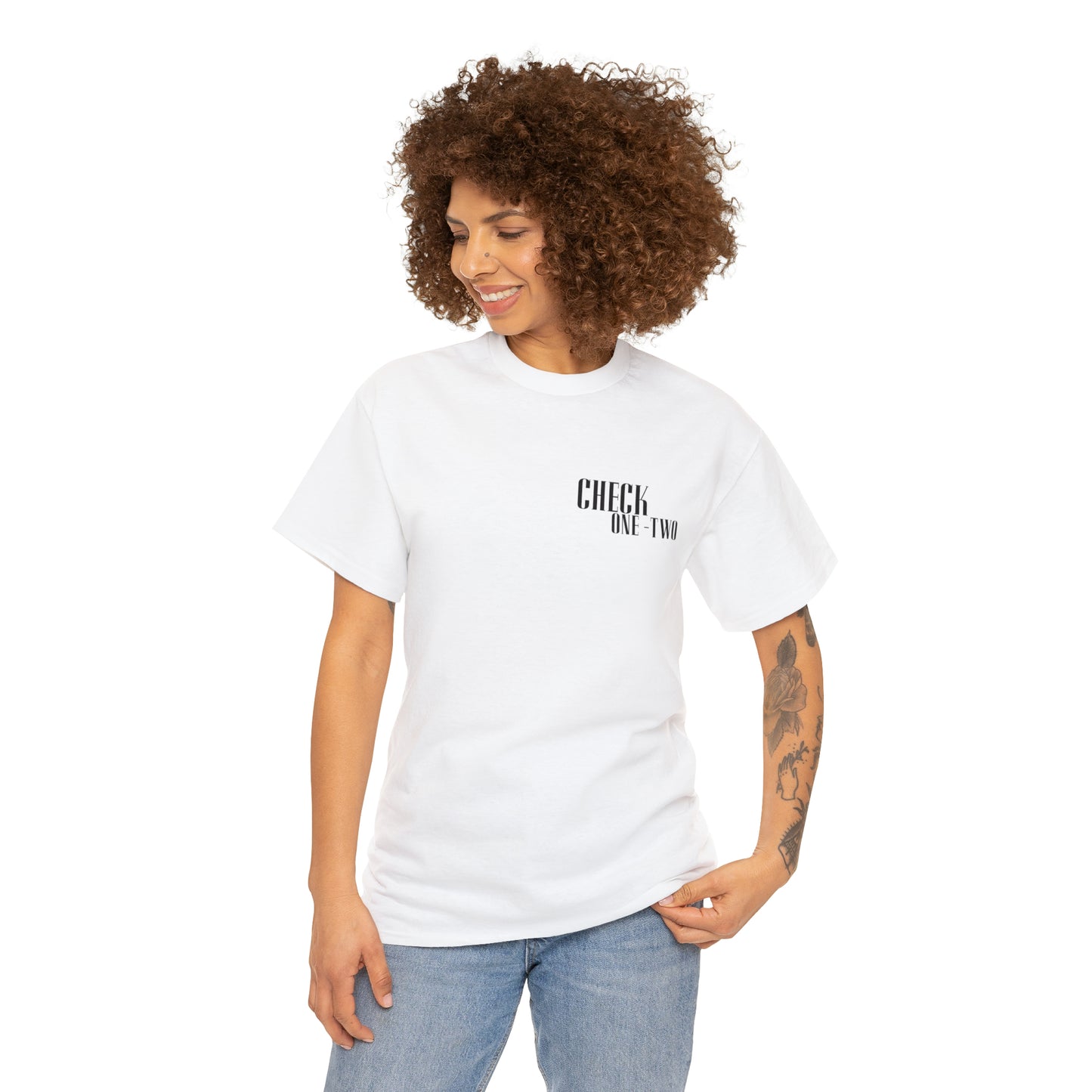 CHECK ONE TWO Heavy Cotton Tee