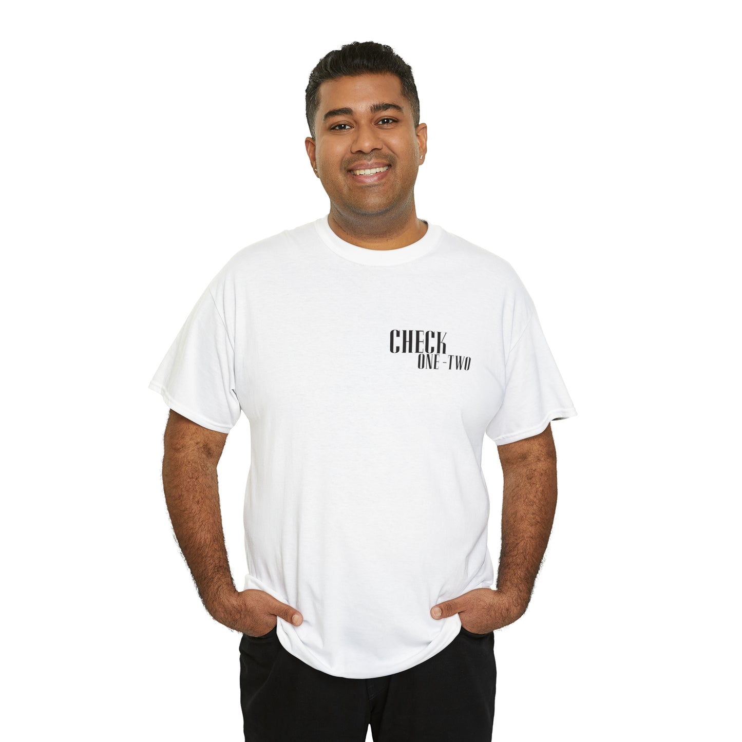 CHECK ONE TWO Heavy Cotton Tee