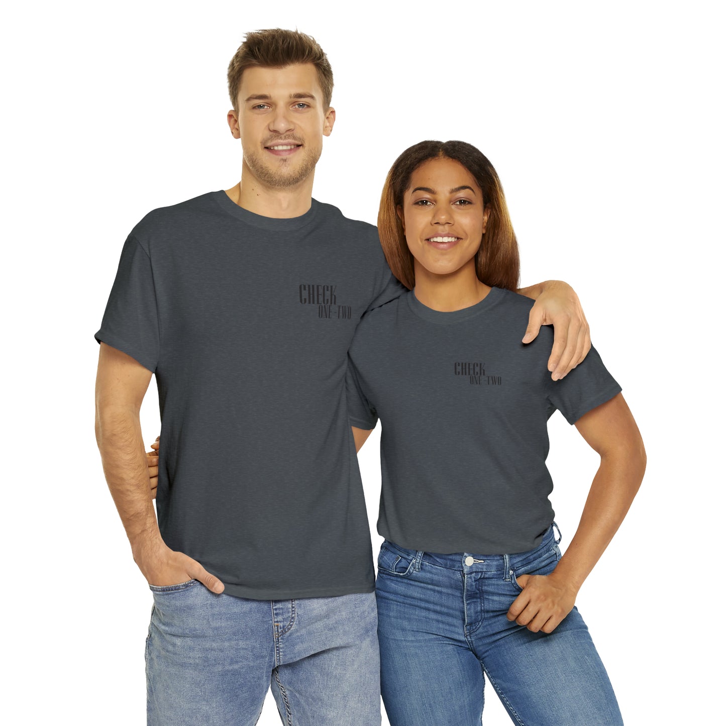 CHECK ONE TWO Heavy Cotton Tee