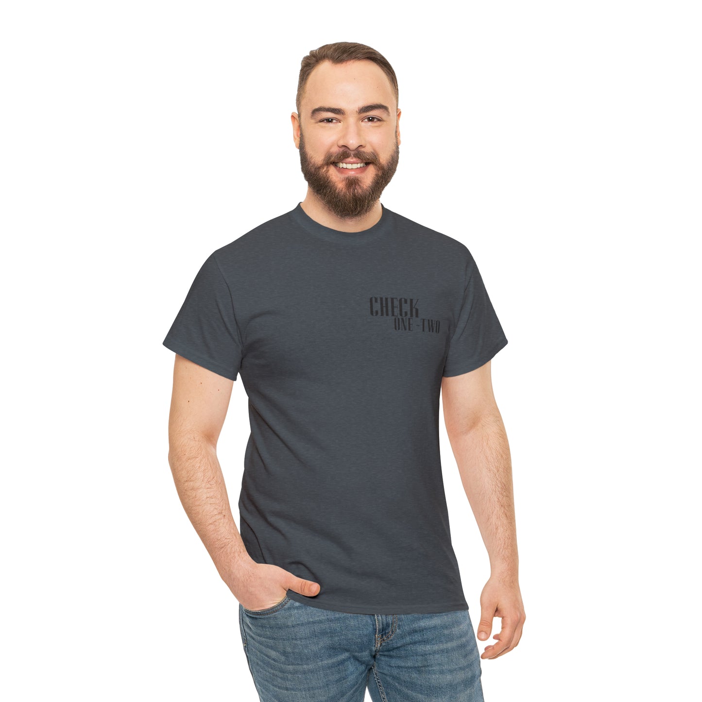 CHECK ONE TWO Heavy Cotton Tee