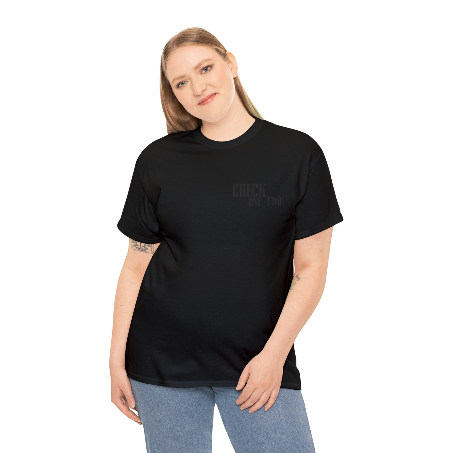 CHECK ONE TWO Heavy Cotton Tee