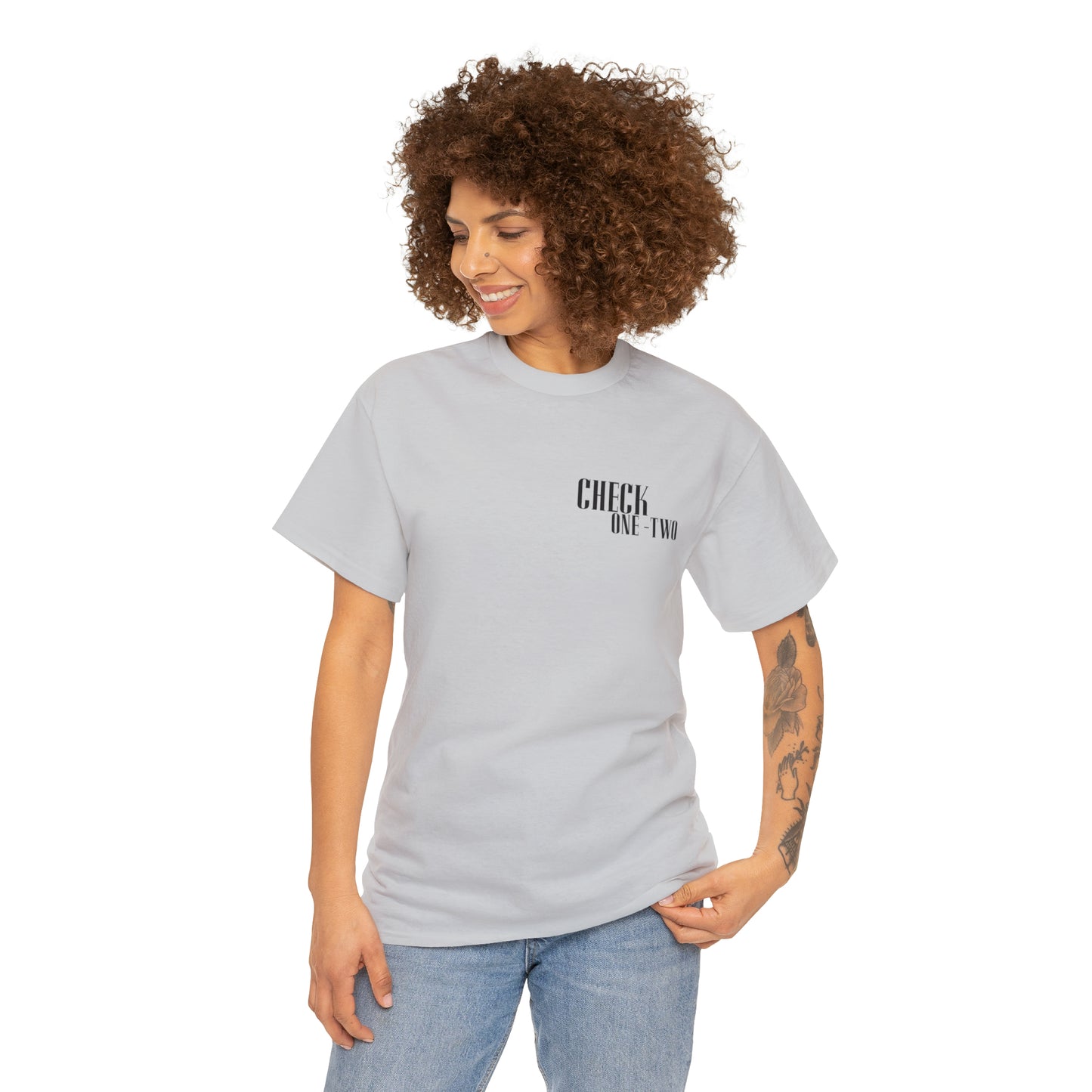 CHECK ONE TWO Heavy Cotton Tee