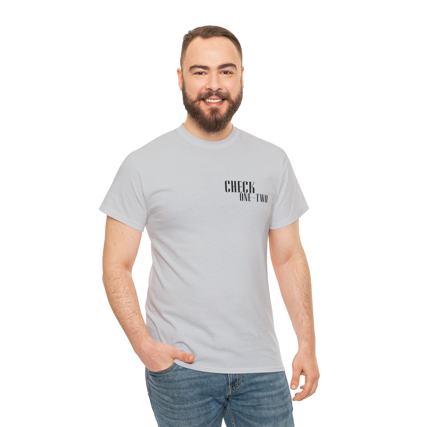 CHECK ONE TWO Heavy Cotton Tee