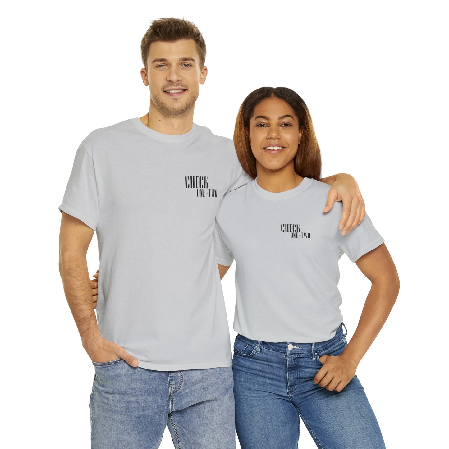 CHECK ONE TWO Heavy Cotton Tee