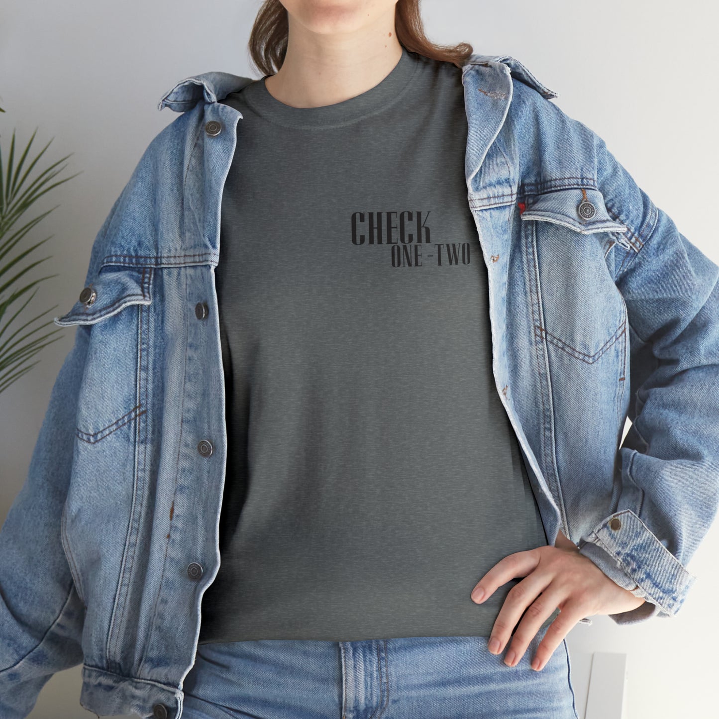 CHECK ONE TWO Heavy Cotton Tee