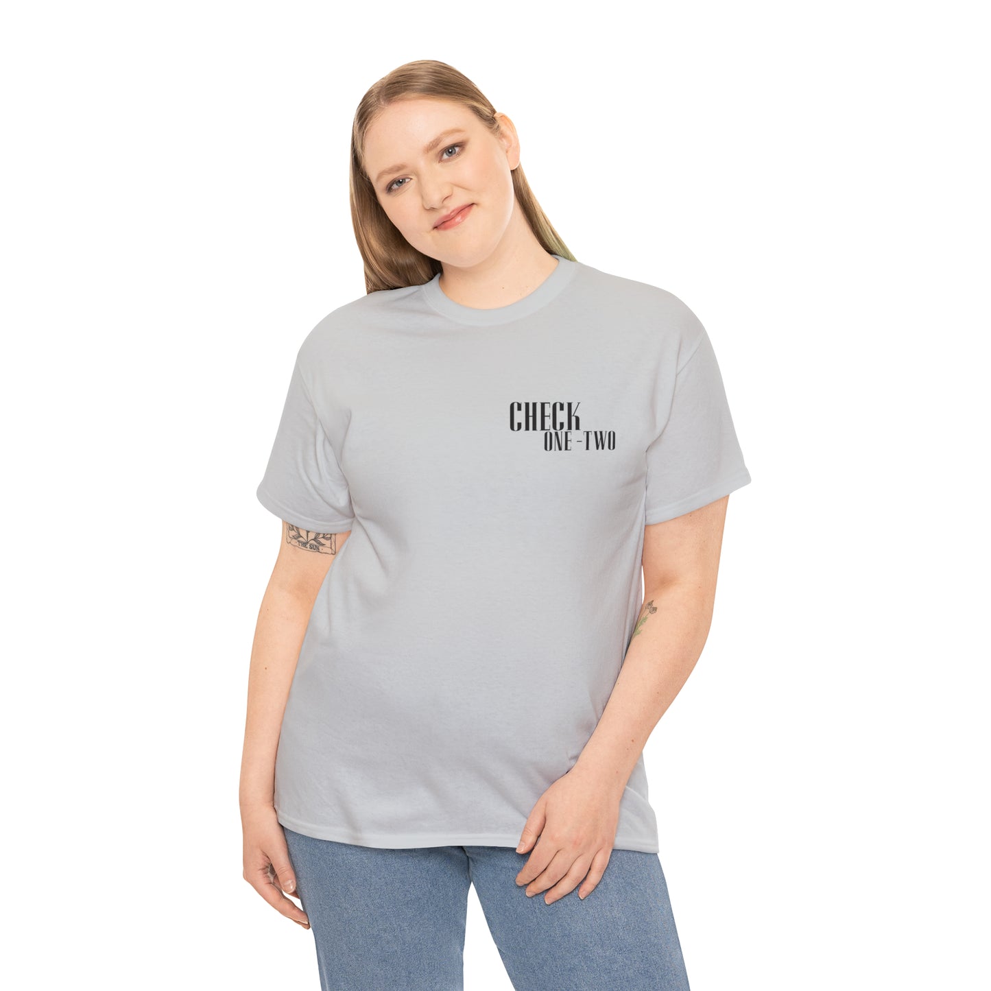 CHECK ONE TWO Heavy Cotton Tee