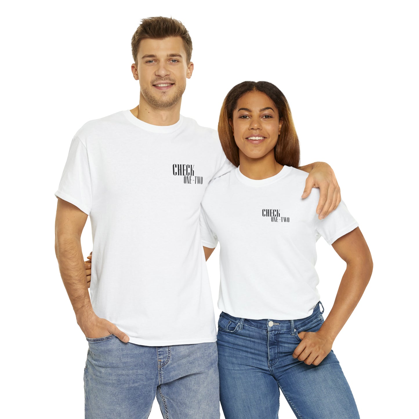 CHECK ONE TWO Heavy Cotton Tee