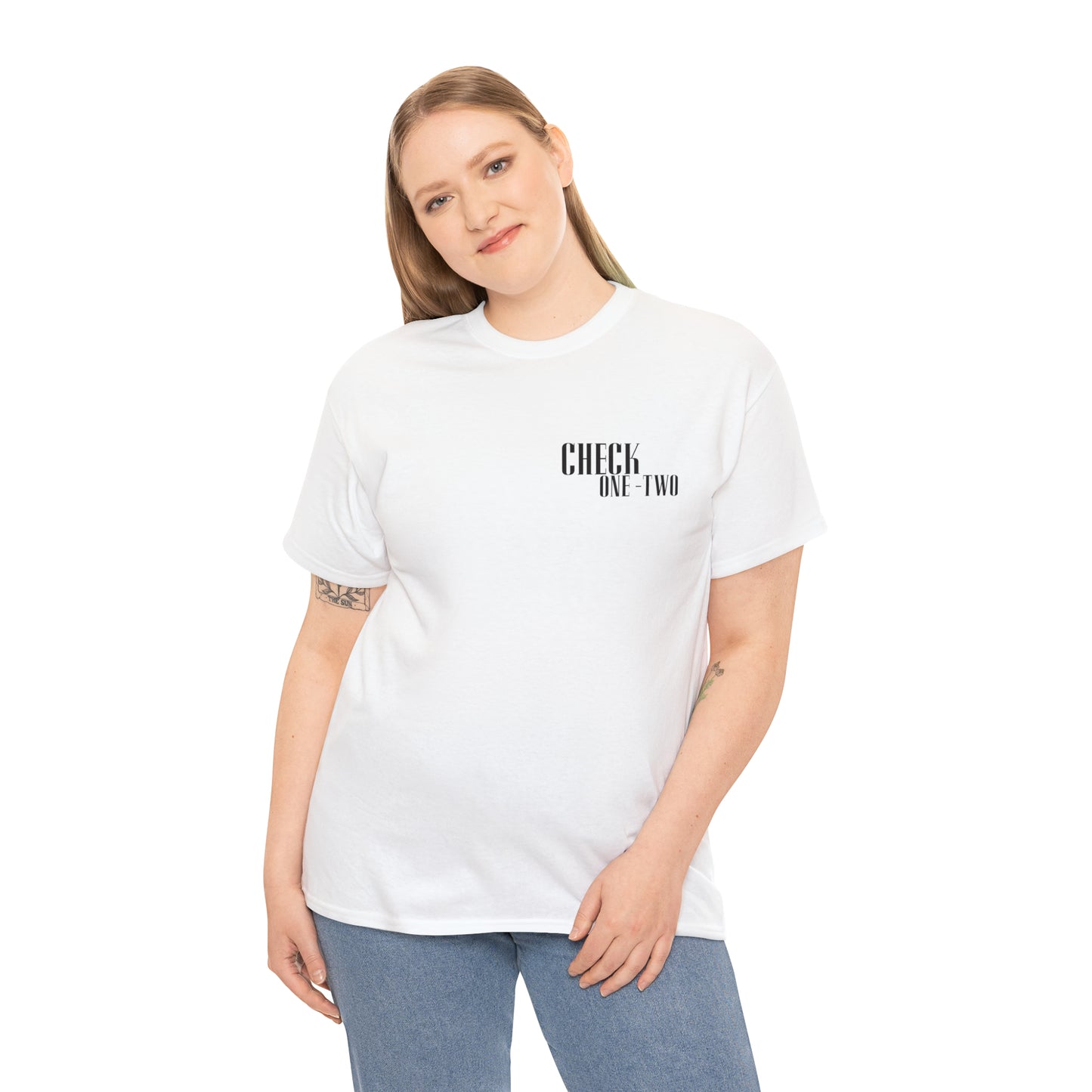 CHECK ONE TWO Heavy Cotton Tee