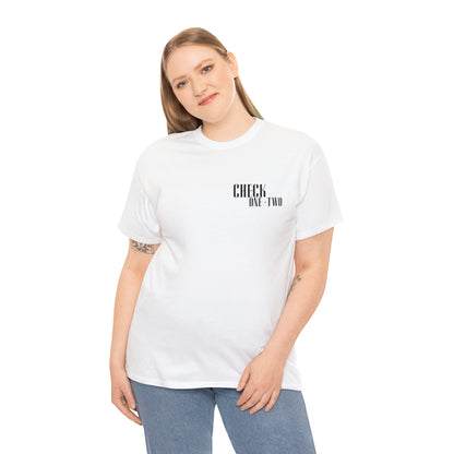 CHECK ONE TWO Heavy Cotton Tee