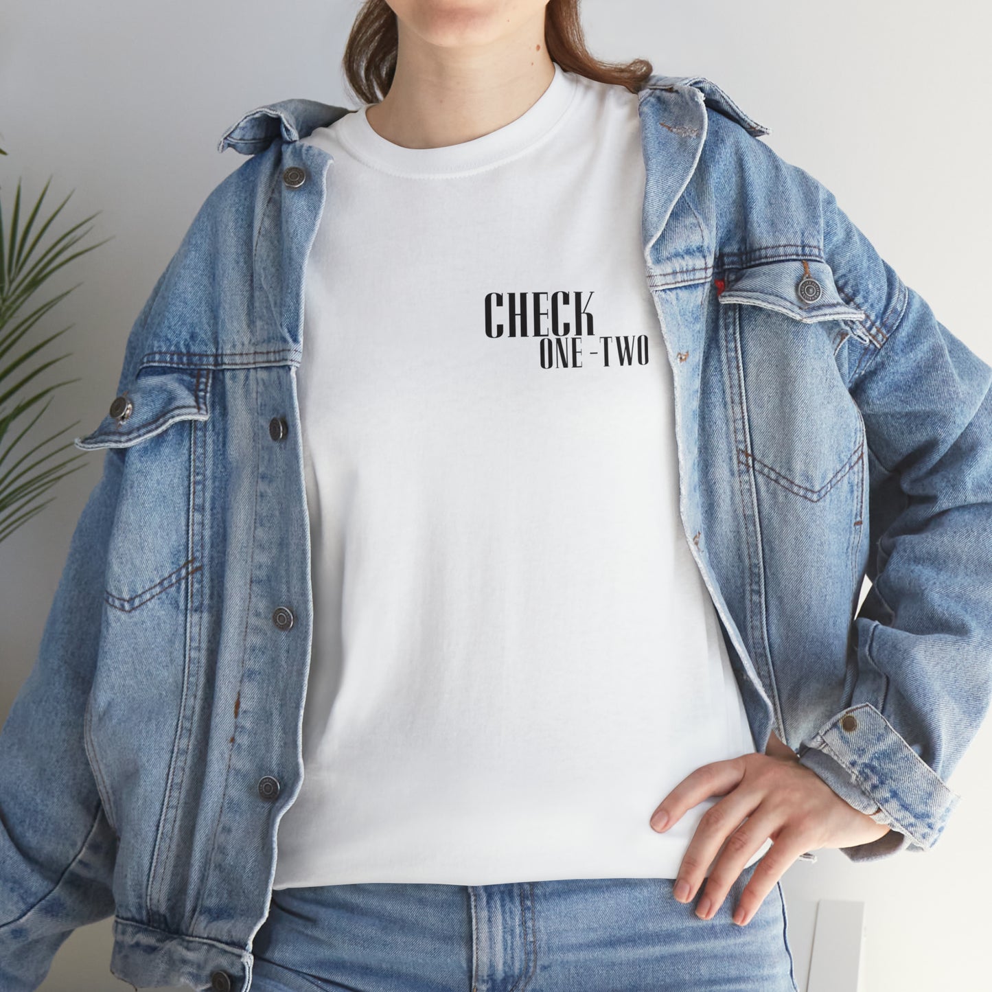 CHECK ONE TWO Heavy Cotton Tee