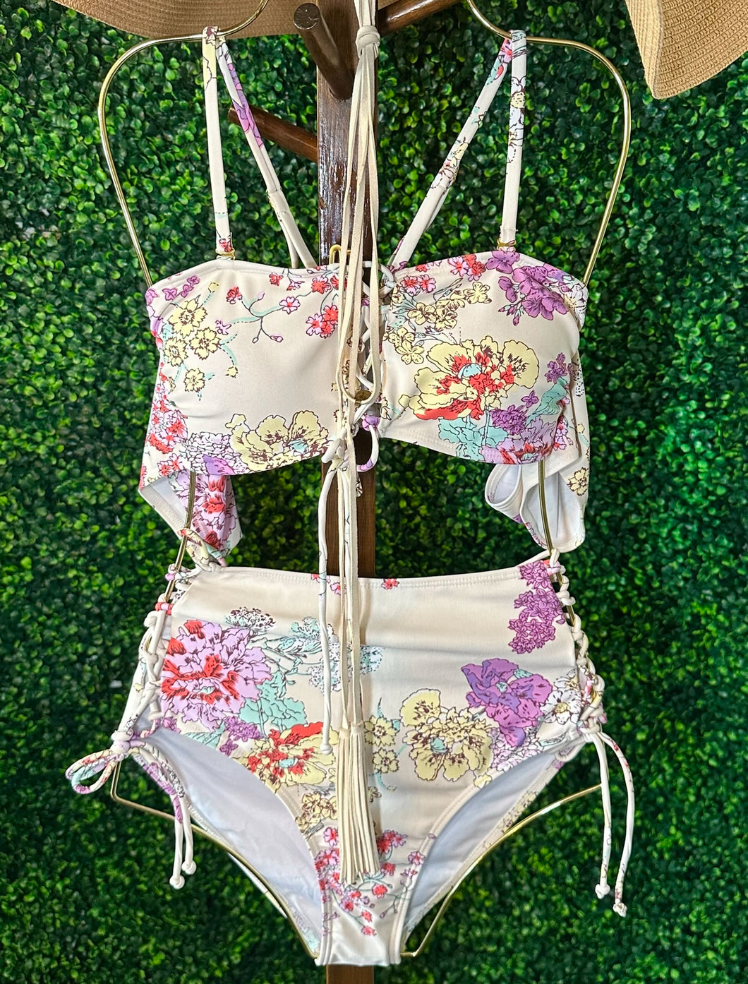 Coachella Flowers High Waist Bikini