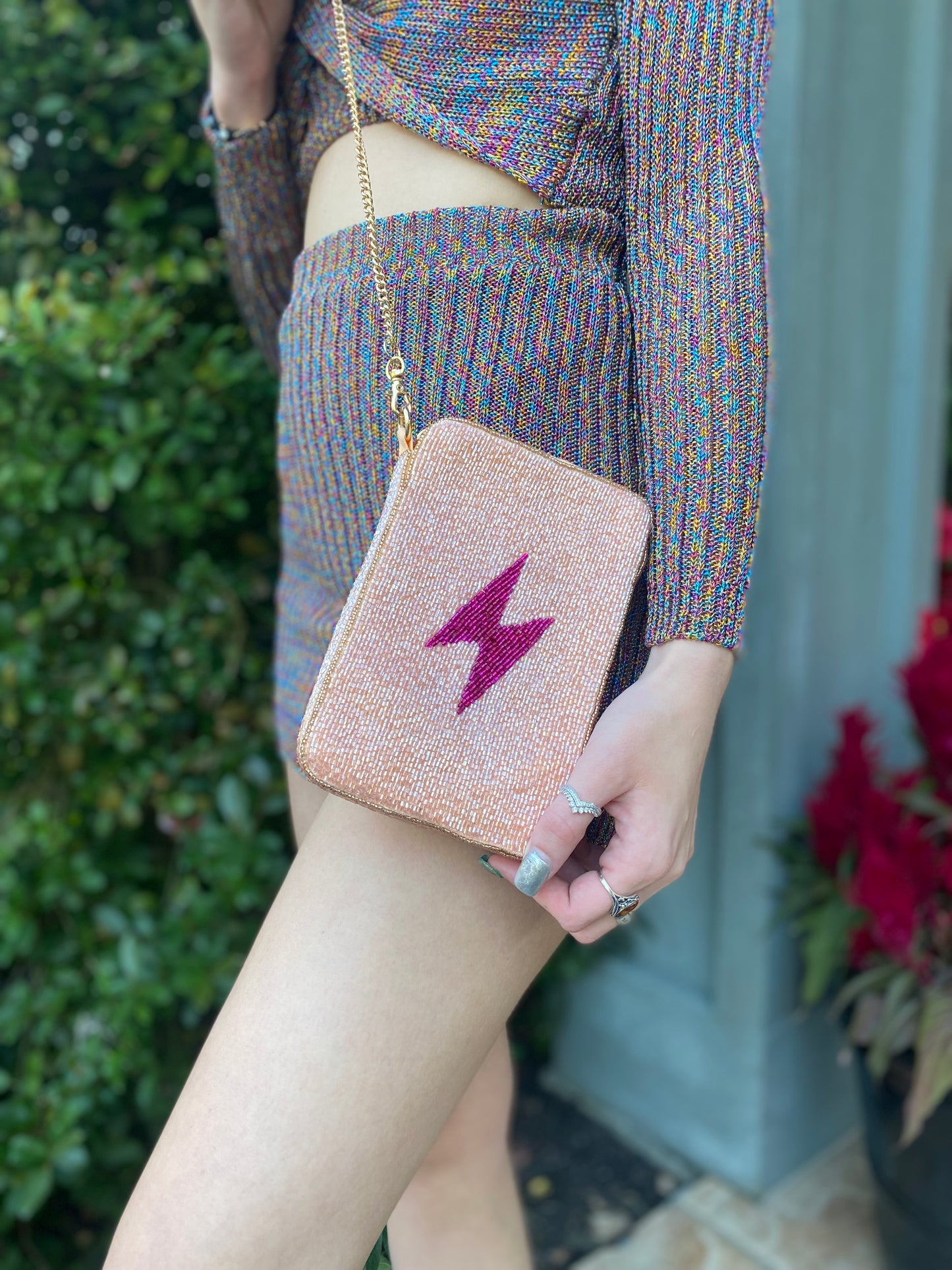 Pink Bolt Purse