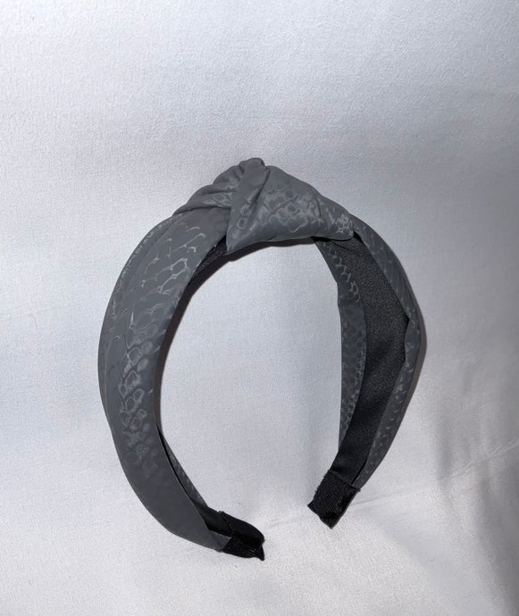 Gray Python Headband