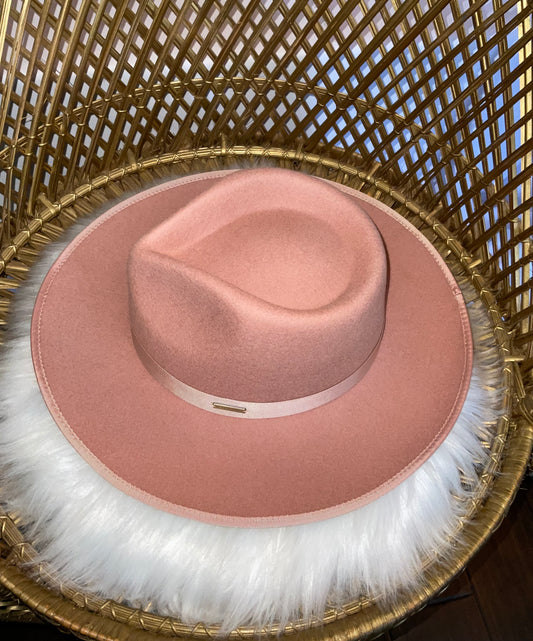 Make Me Blush - Teardrop Crown Wool Hat