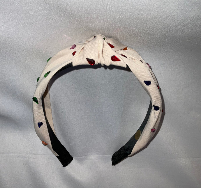 White Multicolor Headband